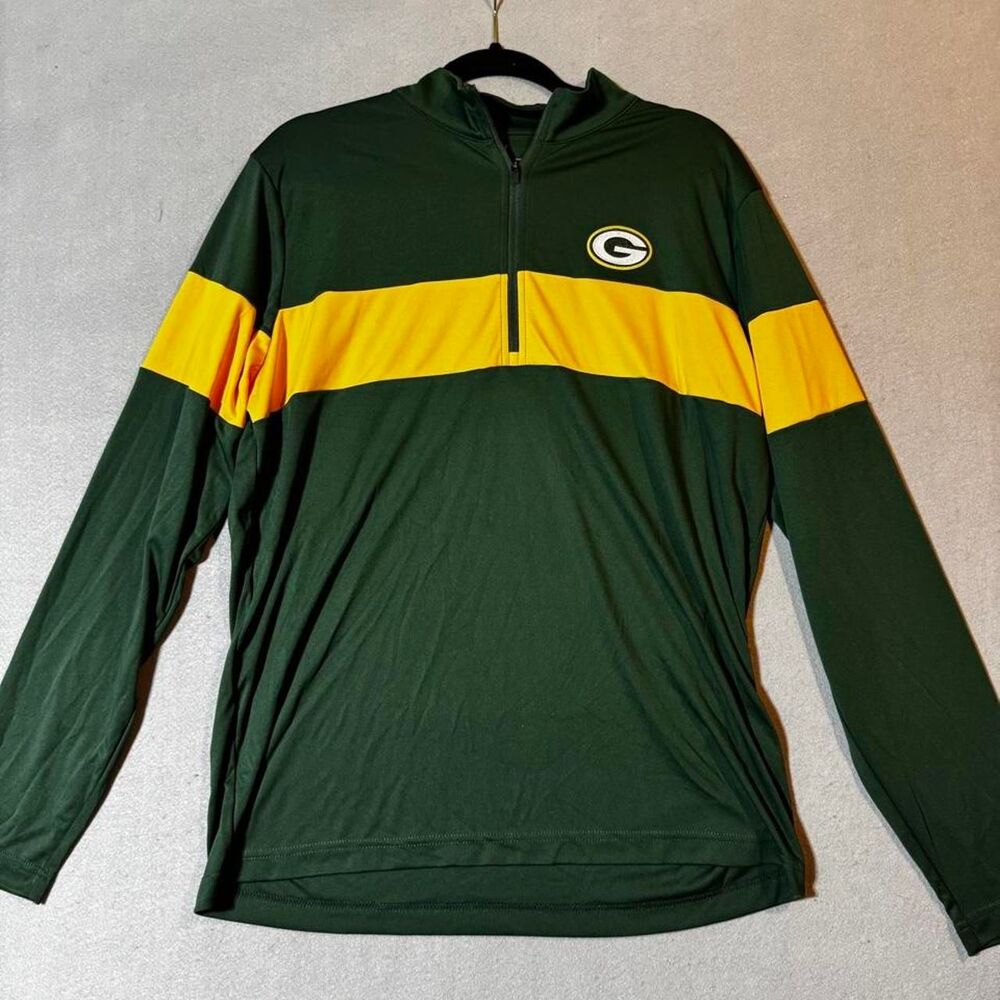 Green Bay Packers Antigua-apparel Men's Quarter Zip Size L